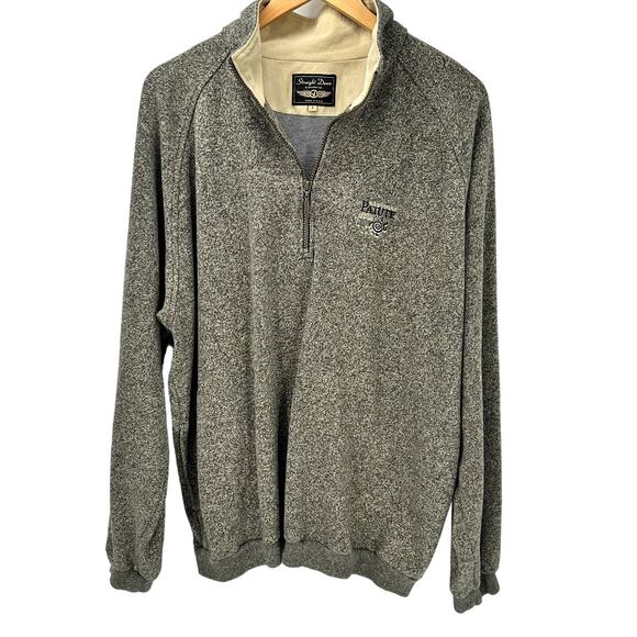 Straight Down Sweater Jacket Mens Large 1/2 Zip LV Patute Golf Resort USA VTG - Picture 1 of 10